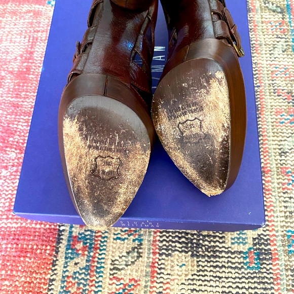 Stuart Weitzman Chocolate Brown Booties/Shoes - size 7 - Picture 8 of 11